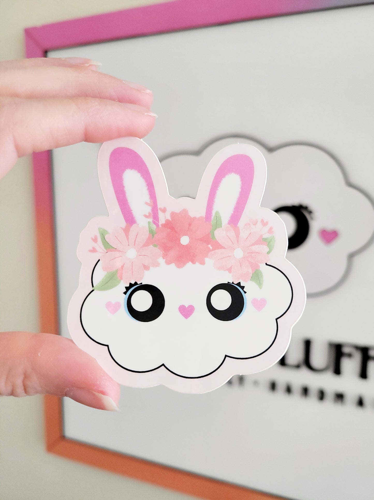 Cream Fluffs Vinyl Stickers