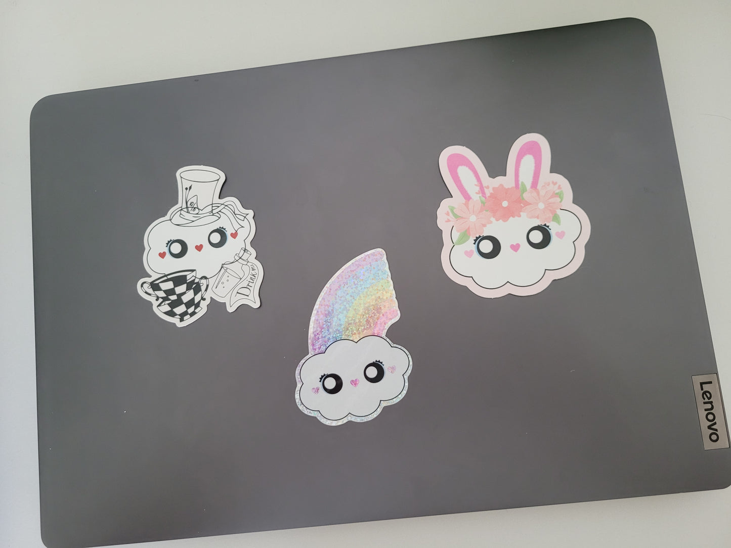 Cream Fluffs Vinyl Stickers