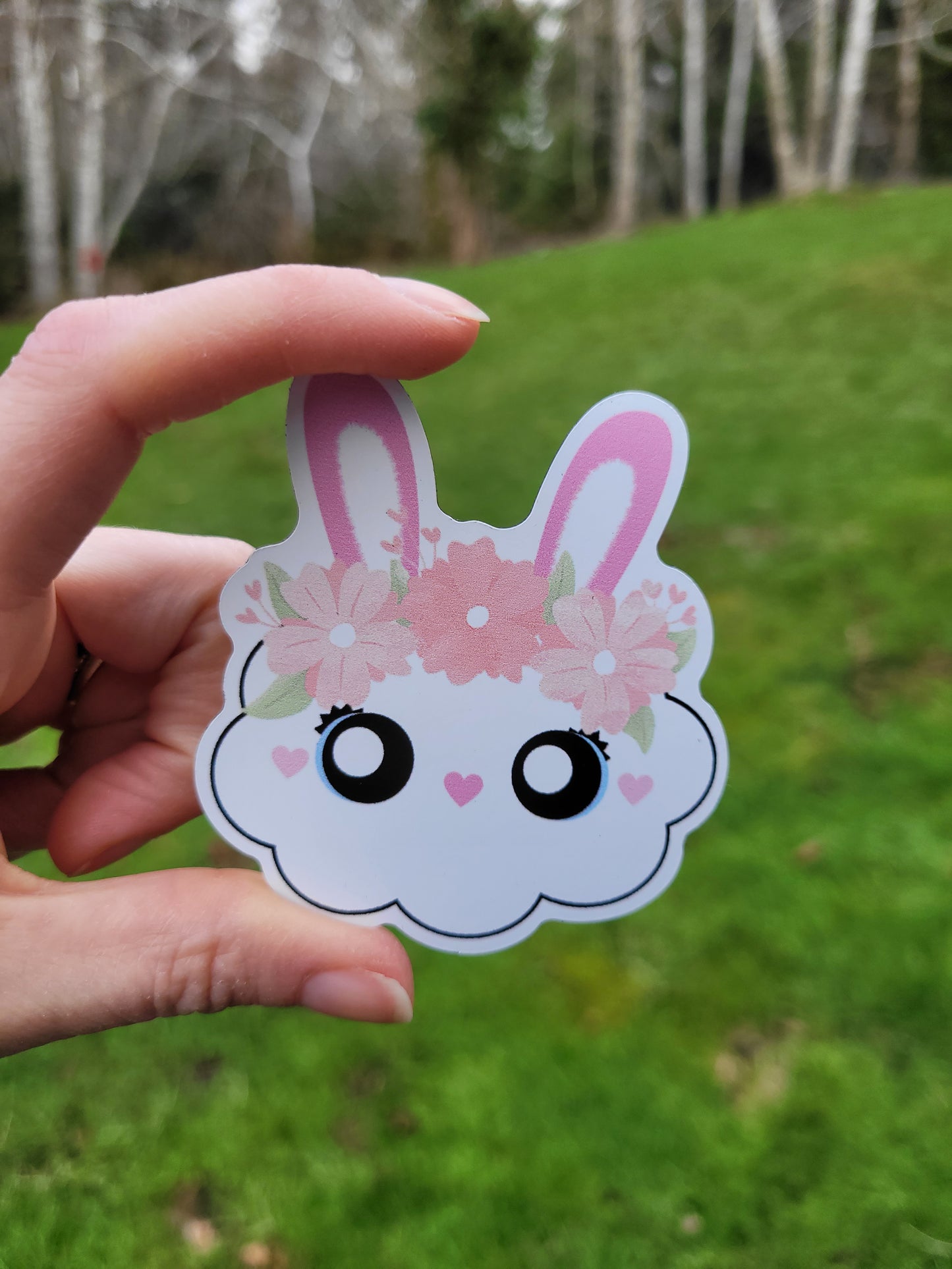 Cream Fluffs Bunny Indoor Magnet