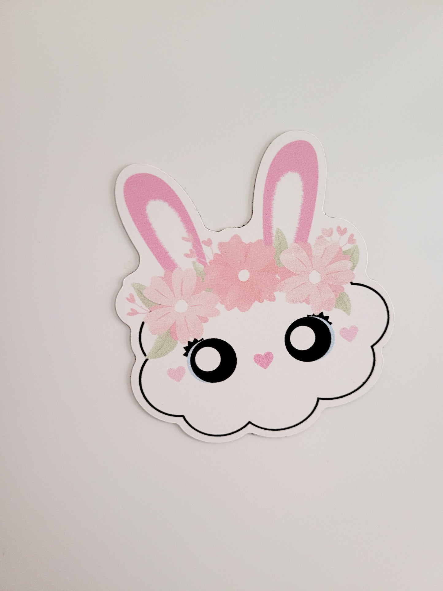 Cream Fluffs Bunny Indoor Magnet